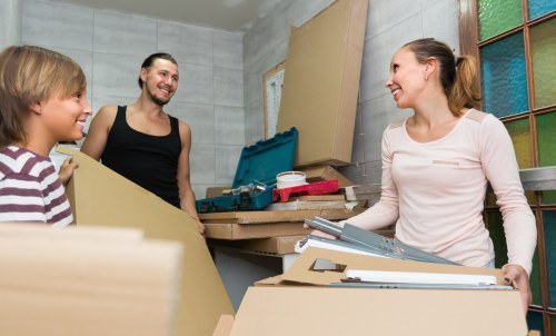 Removal company team planning a move in Stepney