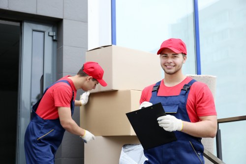 Moving boxes and planning a home move in Stepney