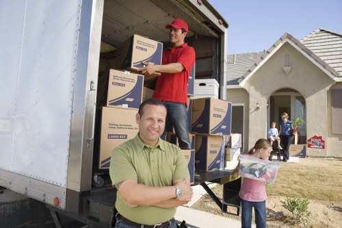 Careful handling of fragile items during a Stepney move
