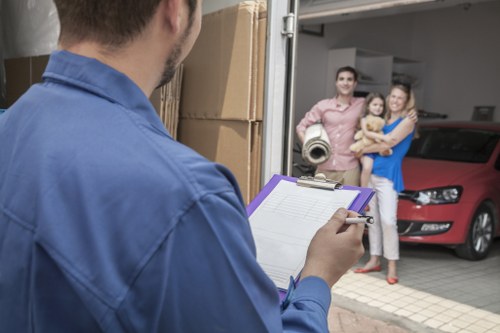 Professional movers handling a flat relocation in Stepney