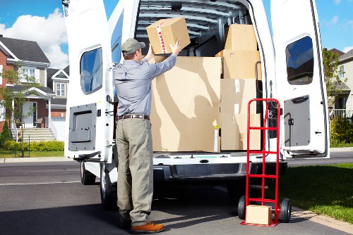 Supervisor reviewing safety procedures with removals staff